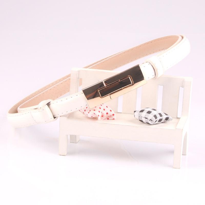 

Womens Fashion Belt With Silver Buckle For Casual Dress And Office Wear белый