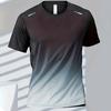 T-shirts Sports T-shirt Quick-drying Gradient Short Sleeve Tees Outdoor Workout Basketball Training Running  clothes