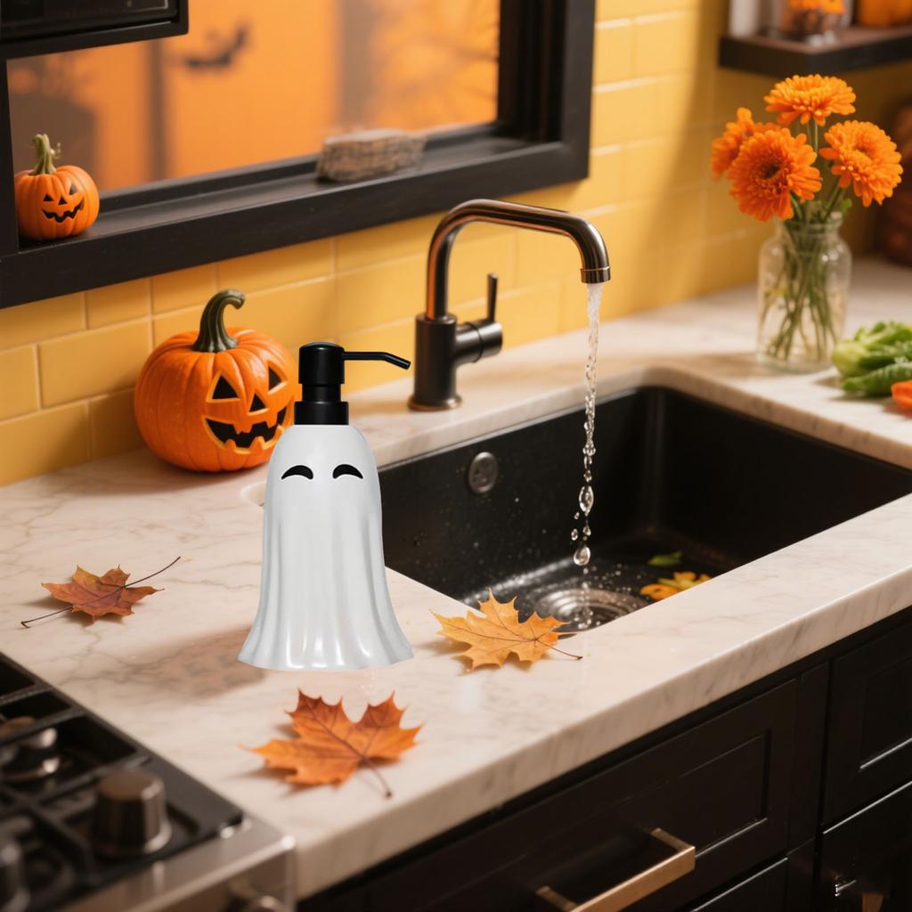 Halloween Cute  Vacuum Bottle Hand  Dispenser - Reusable Liquid Hand  Bottle.  For Bathrooms And Kitchens. Enhances The