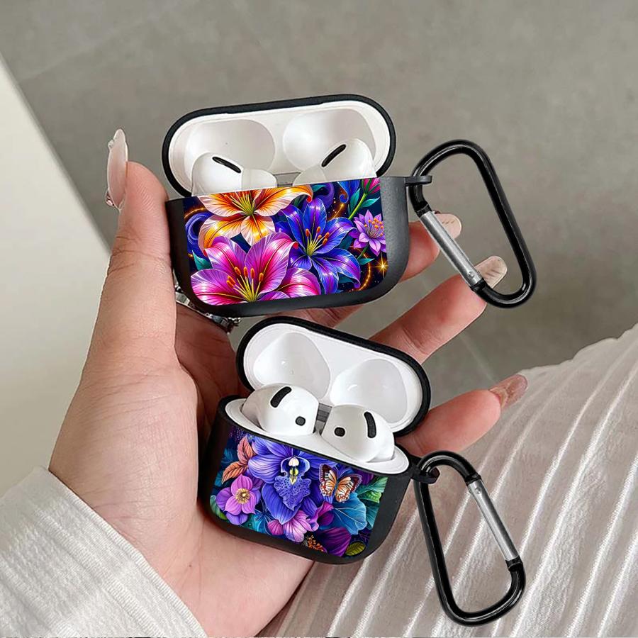 Colorful Flowers Case For Airpods 2 1 Pro3 4 Pro Pro2 3 Earphone Cases Cover