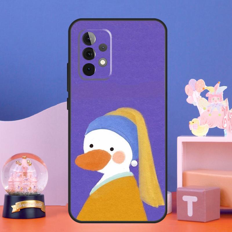 Cartoon Cute Animal Duck Case For Samsung Galaxy A55 A16 A26 A36 A56 A54 A34 A14 A15 A35 A52 A12 A32 A13 A33 A53 A17