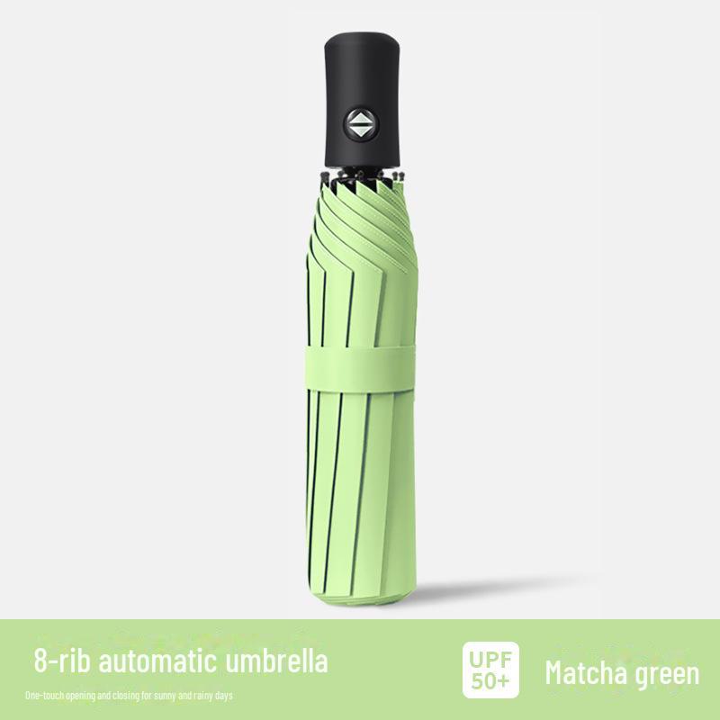 Trefaldigt automatiskt UV-skyddande paraply med anpassad logotyp