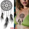 1 PC 210*114MM Waterproof Temporary Tattoo Sticker Spider Flash Tattoos Sanskrit Tiger Flower Body Art Arm Fake Tatoo For Women Men