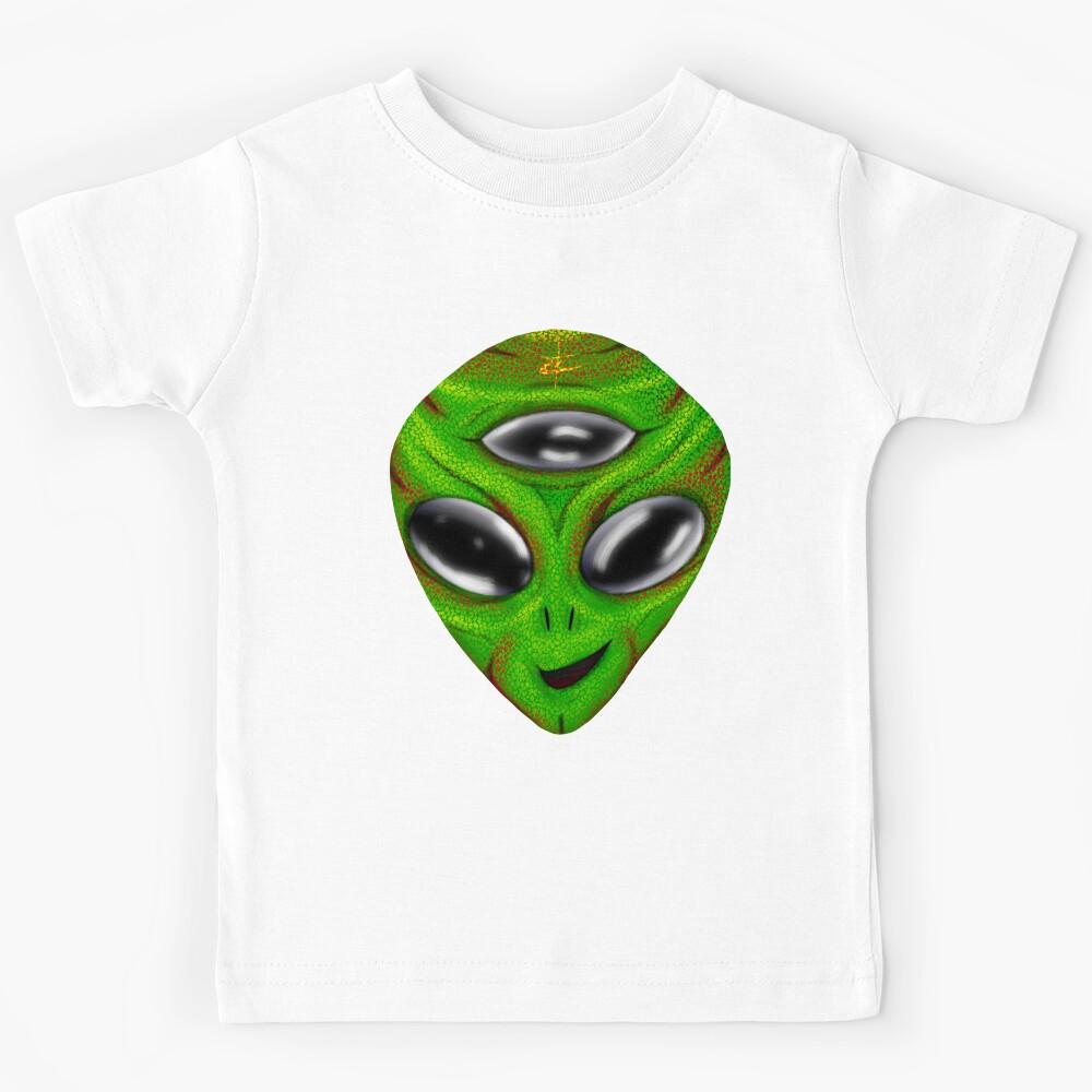 Anunnaki 3rd Eye Alien Space Head Kids T-Shirt 100