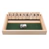 Classic Game Shut the Box Bar Game for W/ 9 Digital Tile 2 Dice for Party Desktop Men Women Interaction Family Gathering