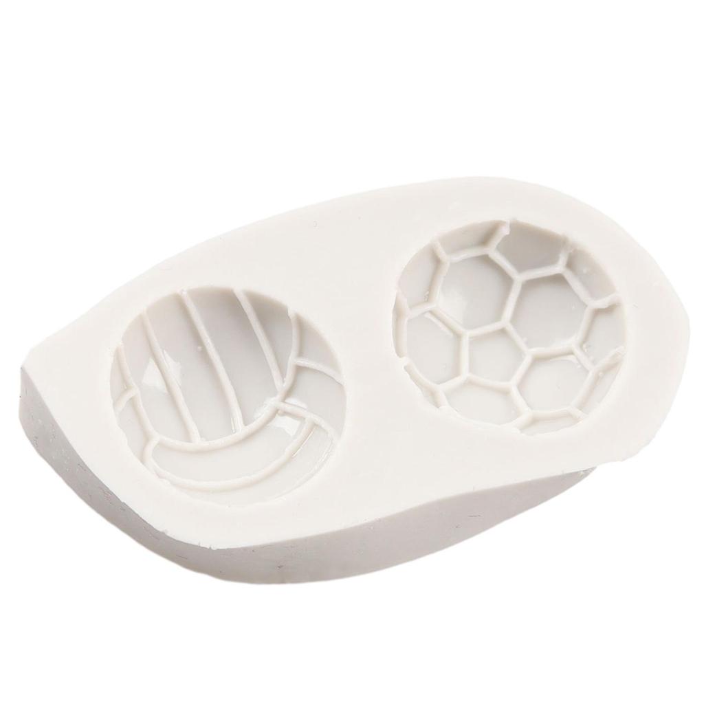 Fotbalové silikonové formy Volejbalová fondánová forma Nástroje na zdobení dortů Toppery na cupcaky Čokoládové bonbóny Řemeslo Gumová pasta Polymerová hlína