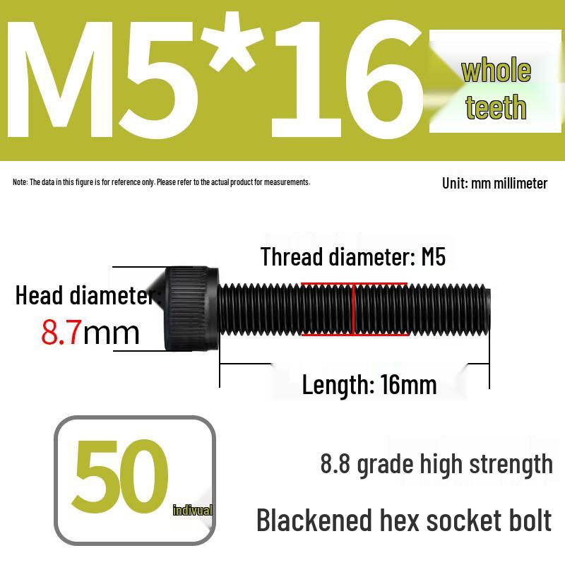 8.8 High-Strength Socket Head Cap Screw Bolt (M4-M20)