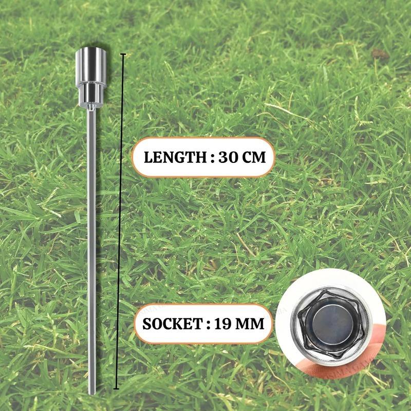 Xiaomi Universal 19mm Socket and Extension Adapter for 30cm Caravan Corner Steady Jack Leg Winder Drill Adaptor Caravan Stand Jack Tool