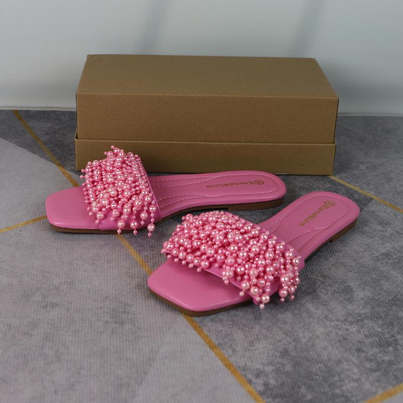 

Элегантные женские тапочки, уличные туфли на плоской подошве, уличные женские сандалии, летние женские шлепанцы с перекрученным дизайном, шлепанцы 38 розовый