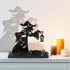Witches Shape Iron Candle Holder,Witches Lamp Candle Stand for Halloween Party and Haunteds House Display