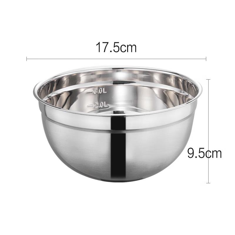 SUNLIXING HOTELWARE 201 Stainless Steel Mixing Bowl Set