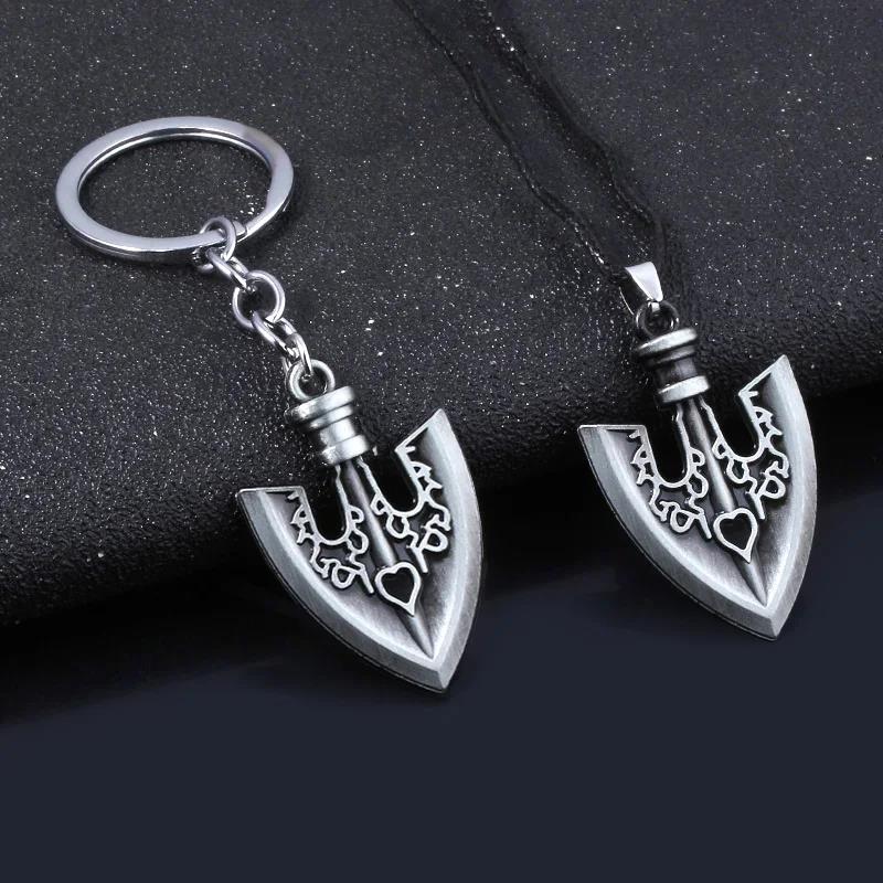 Anime JOJO'S BIZARRE ADVENTURE Llaveros Kujo Jotaro Flecha Colgante de Metal Gargantillas Collares Encanto Joyería Regalo