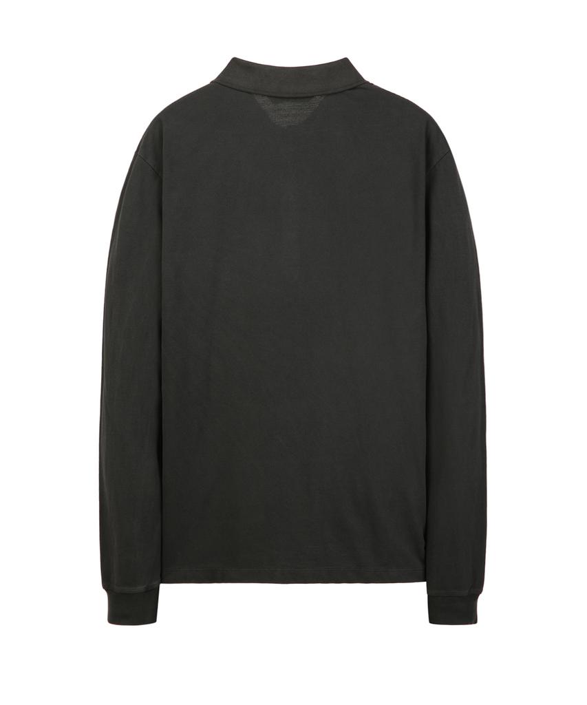 IL CORSO Washed Polo Shirt Dark Grey Iets5F002Cg