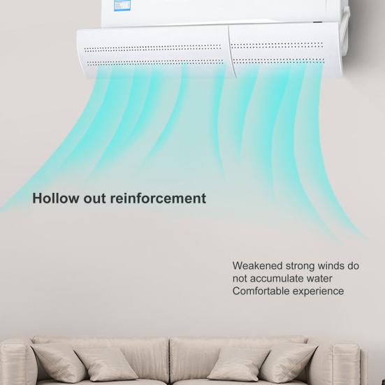 Air Conditioner Baffle Anti Direct Blowing Wall-mounted PVC Retractable Anti-wind Shield