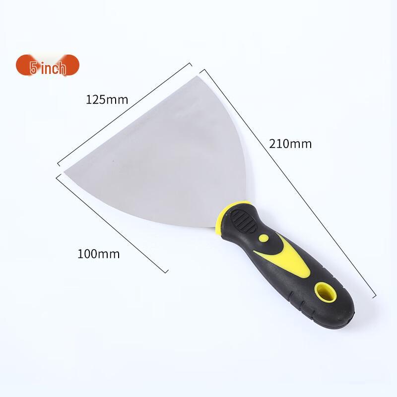 Stainless Steel Rubber Handle Putty Knife 10-Pack
