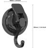 Suction Cup Hooks for Shower, Heavy Duty Vacuum Shower Hooks for Inside Shower, Gun Silver-Plated Plished Super Suction for Kitchen Bathroom