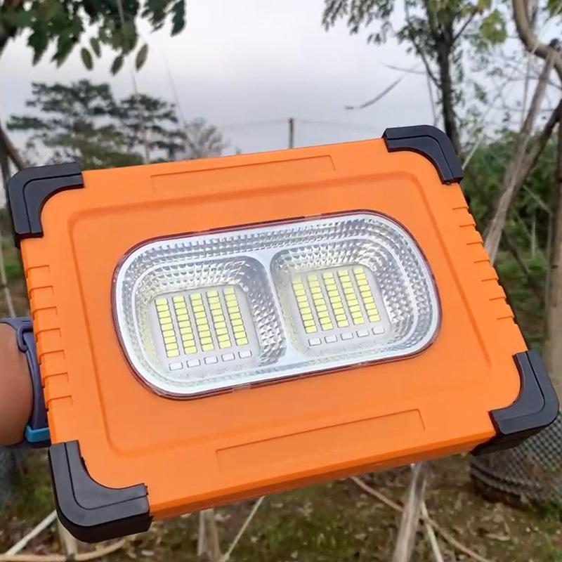 

Портативный светодиодный аварийный светильник на солнечной энергии для кемпинга, водонепроницаемый, многофункциональный, солнечный, проектный светильник 2 holes