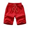 Men Shorts Solid Color Loose Elastic Waist Colorfast Students Shorts for Daily Wear