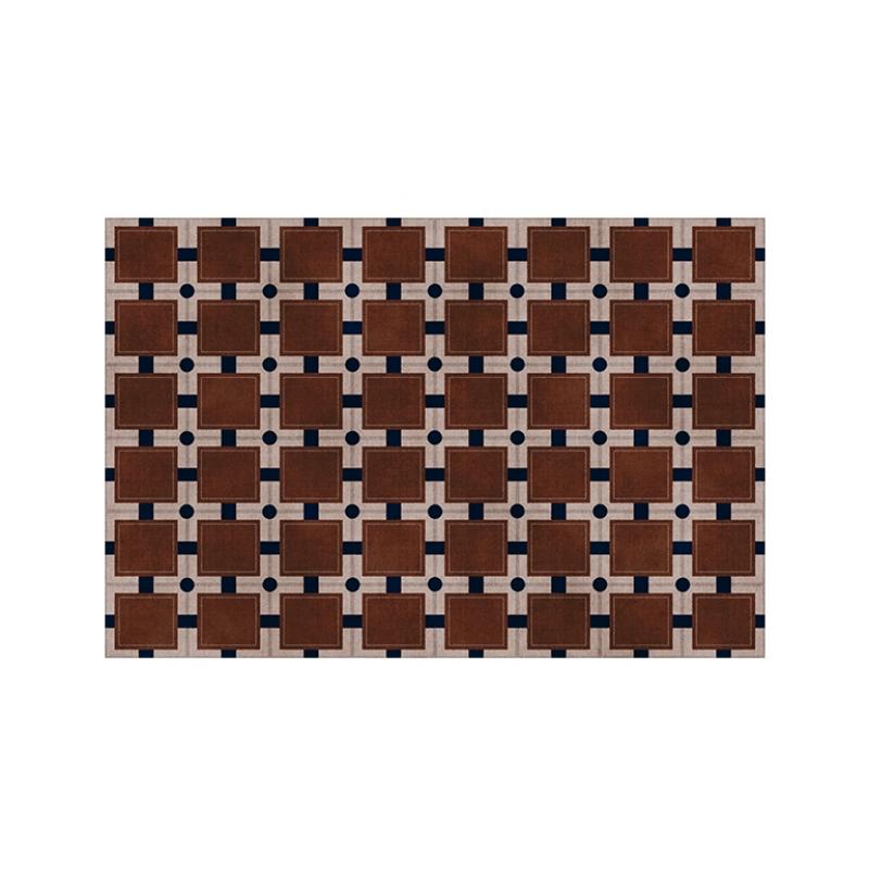 

Modern Simple Carpets for Living Room Fluffy Soft Bedroom Decor Plaid Carpet American Retro Lounge Rug Thickened Washable Mat 80*120cm