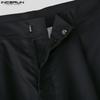 INCERUN Men Casual Loose Zip-up Waist Print Wide Legs Long Trousers Pants