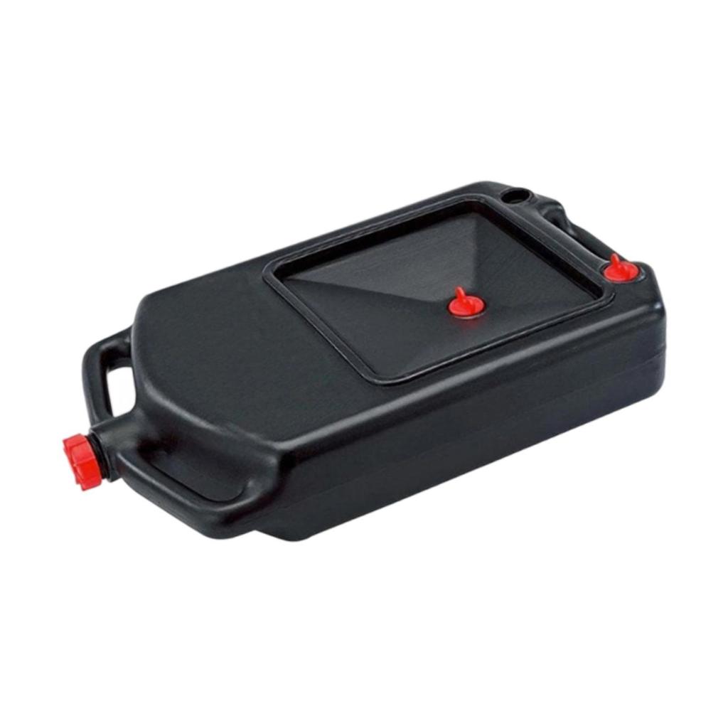 Oil Drain Pan with Handle Fluid Drain Pan Oil Change Oil Drain Container for Pouring Lawn Mowers Truck Transport Garage