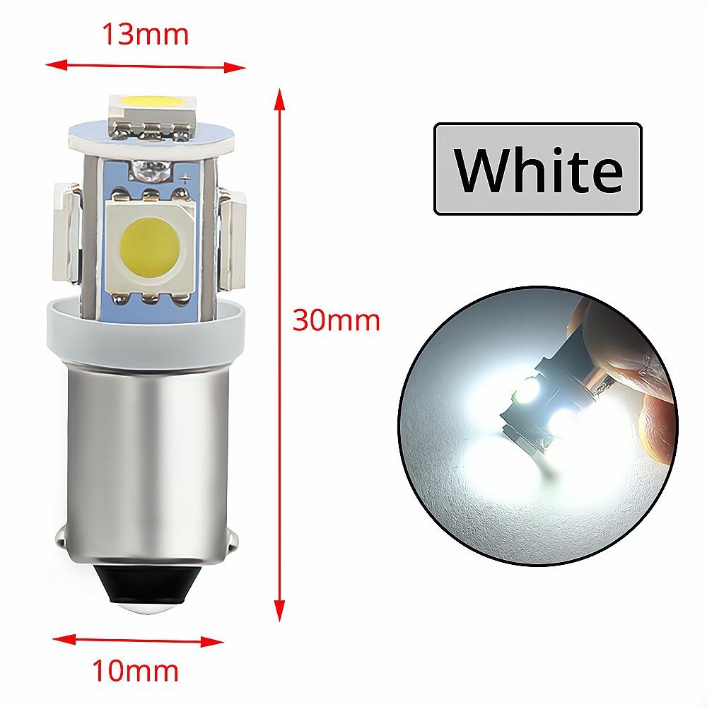 2X CAR Led Festoon Dome Door Lights Ba9s 5Smd 5050 T11 T4W White Red 182 Car Marker Backup Bulb Tail Light Wedge Lamp Waterproof