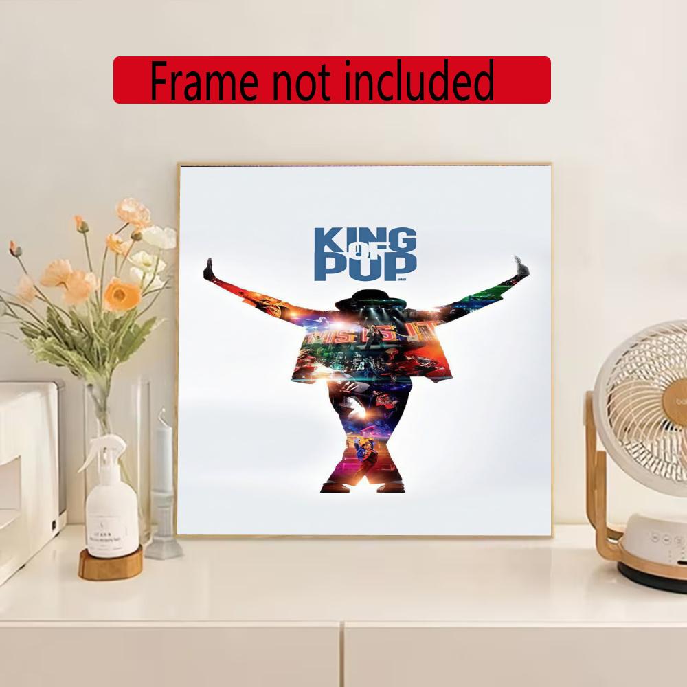 Michael Jackson 5D Diamond Painting Round Diamond Rhinestones Mosaic Diamond Embroidery Wall Paintings Rhinestones Gift Frameless