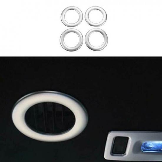 Matt Silver Car Roof Air Outlet Vent Cover Trim 4PCS For Ford Explorer 2011-