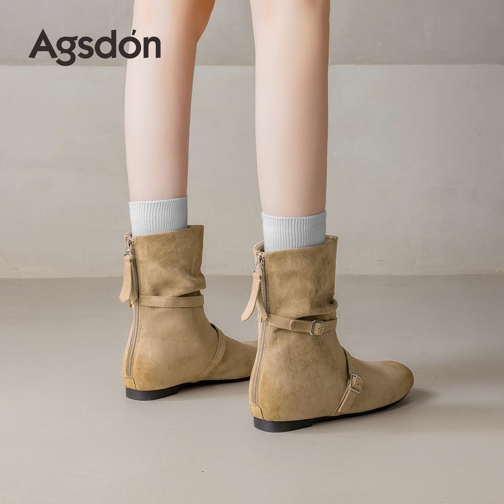 Platform short boots New autumn and winter Maillard boots Soft sole retro slim Martin boots