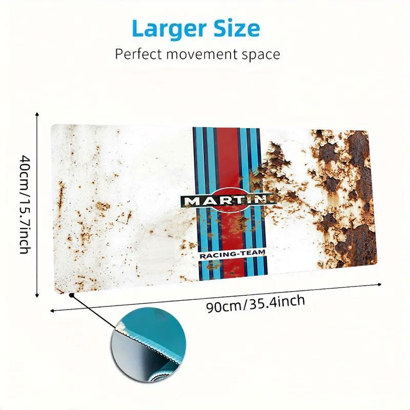 Martini Racing Large Size Mouse Pad Large Gaming Table Cushion Non-slip Laptop Tablet Big Mousepad XXL Mat Mini PC Playmat With Lock edge