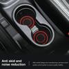 2pcs Universal Anti-Slip Car Coasters PVC Sift-Proof Car Bottle Holder 7cm 2.76inch Drink Holder