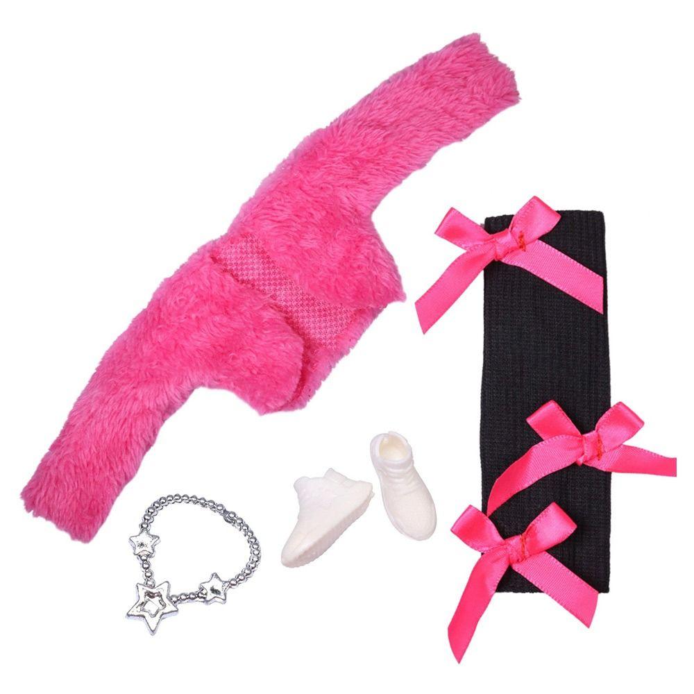 Módní 30cm oblečení pro panenky DIY doplňky Plyšový kabát Princezna Zimní kabát pro panenky 1/6 BJD 11,5"