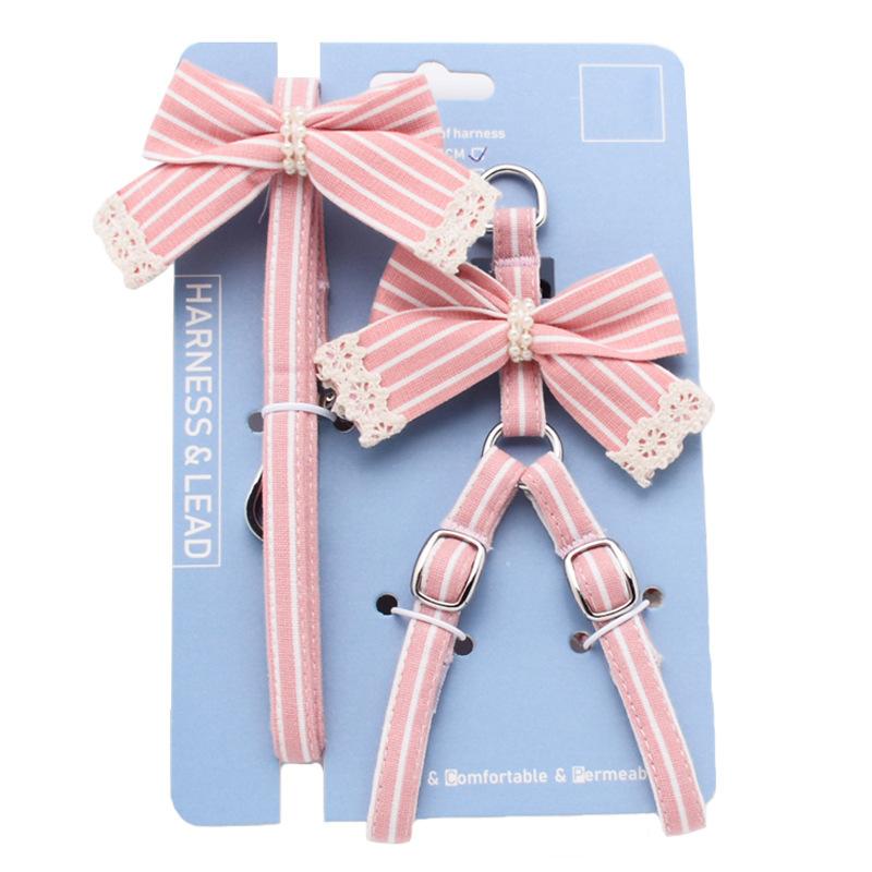 Pet Supplies Bow Dog Leash Milk Dog Small Dog Puppy Special Chest Strap