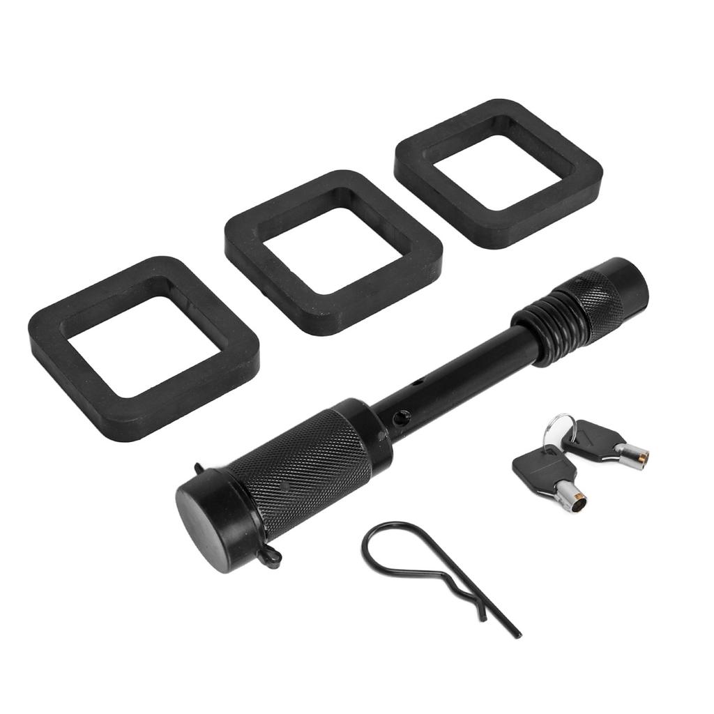 5 8in Trailer Hitch Locking Pin with Waterroof Dustproof Rubber Cover Painted Surfaces for RV Truck Campers