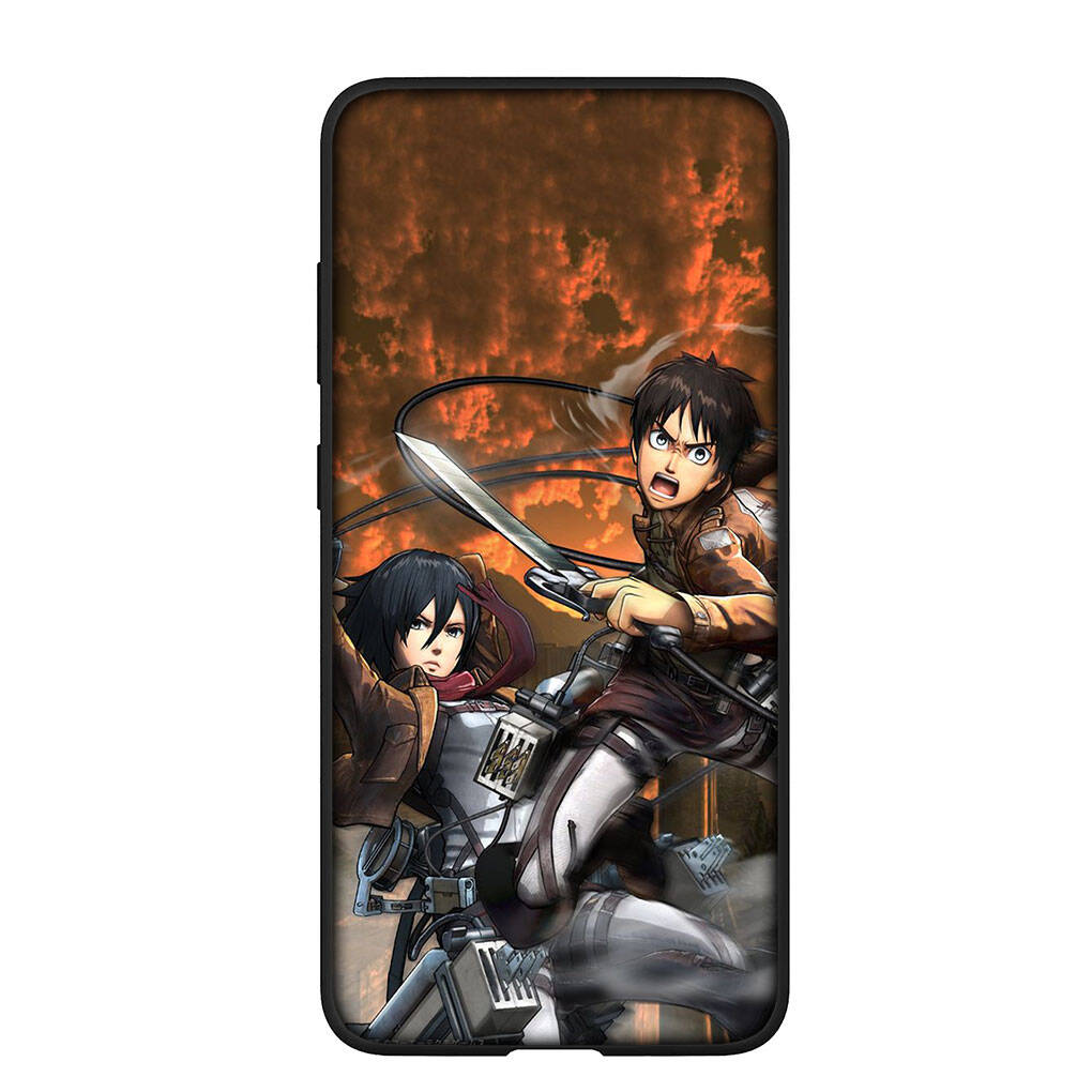 Phone Case for Samsung Galaxy S25 S23 S22 S24 Ultra FE A05 A06 A15 A16 A36 A37 A35 A54 A55 A56 A57 A25 A26 A17 Eren Jaeger Levi Attack On Titan Cover