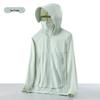 Unisex UPF50+ UV Protection Ice Silk Windbreaker with Large Brim