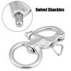 2Pcs Snap Shackle Stainless Steel 316 Buckle Brace Ring Useful Tool Round Ring Shackle 76mm