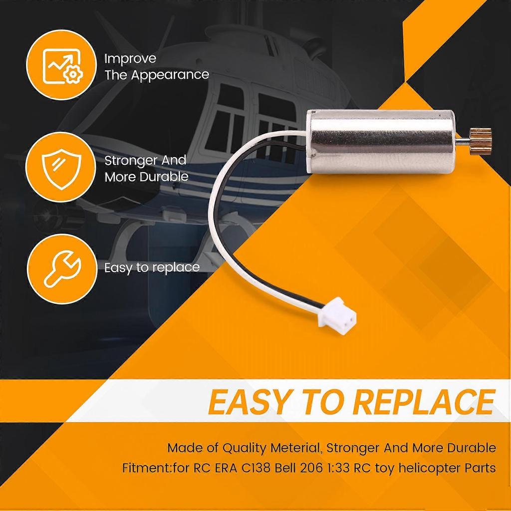 RC Toy Helicopter Upgrade C138 Main Motor Kit for RC ERA C138 Bell 206 1:33 RC Toy Helicopter Parts