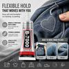 B-7000 Fabric Glue Permanent and Washable Adhesive, No-Sew Fabric Glue for Clothing, Denim, Polyester, Cotton, Flannel Materials