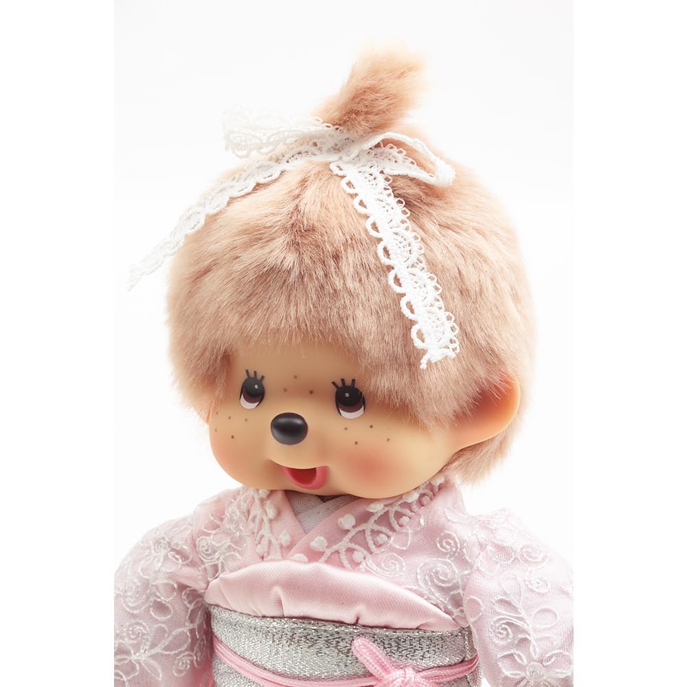 Kyugetsu Offizielles Original Kimono Monchhichi Mädchen Milch Tee Braun IPM-110-Z