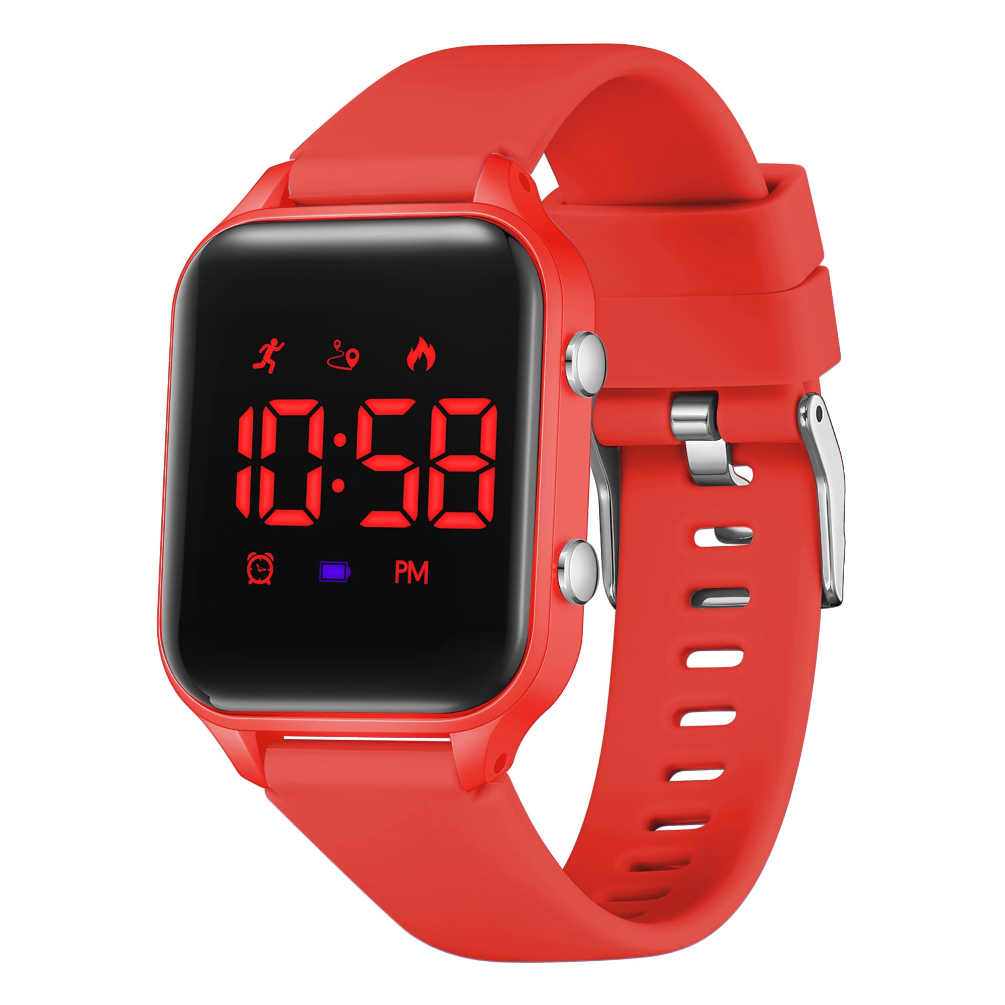 

Digital Wristwatch, Boys and Children, Activity Meter, Kids, Girls, 5 ATM Waterproof, , Sports