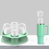 Upgraded Silicone Ice Tray And Mold Large Size Cylindrical Coffee Ice Tray For Refrigerator With Lid And Glass Accessories