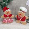 Holiday Polyester Gingerbreads Doll Decorative Pillow With Polyester Filling for Winter Comfort