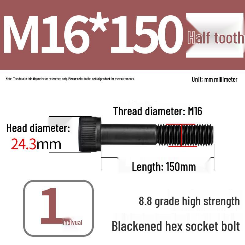 8.8 High-Strength Socket Head Cap Screw Bolt (M4-M20)