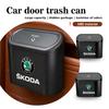 Per Bidone della Spazzatura per Auto Contenitore da Appendere alla Portiera Porta Organizer per Rifiuti Accessori Auto Fabia Kamiq Superb Scala Enyaq-iV