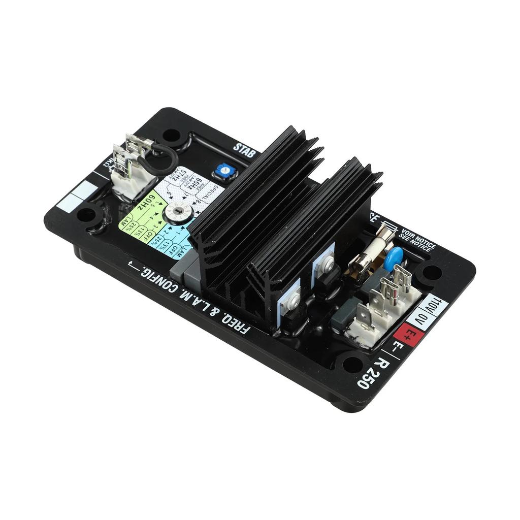 Fuse Protection Generator Maintenance AVR R250 Transistor Controlled Power Voltage Regulation For Parallel Excitation