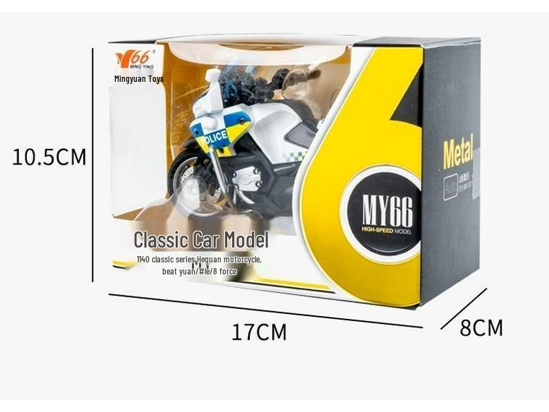 Toy Police Car & Motorcycle Set for Boys' Birthday
