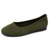 Women's Casual Round Toe Slip-On Knit Flats: New Color, Breathable, Hollow Design