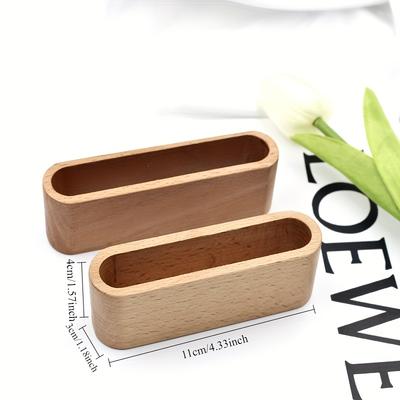 Wooden Business Card Holder, Note Holder, Display Device, Card Holder, Office Supplies, Stationery Accessories, Storage Box