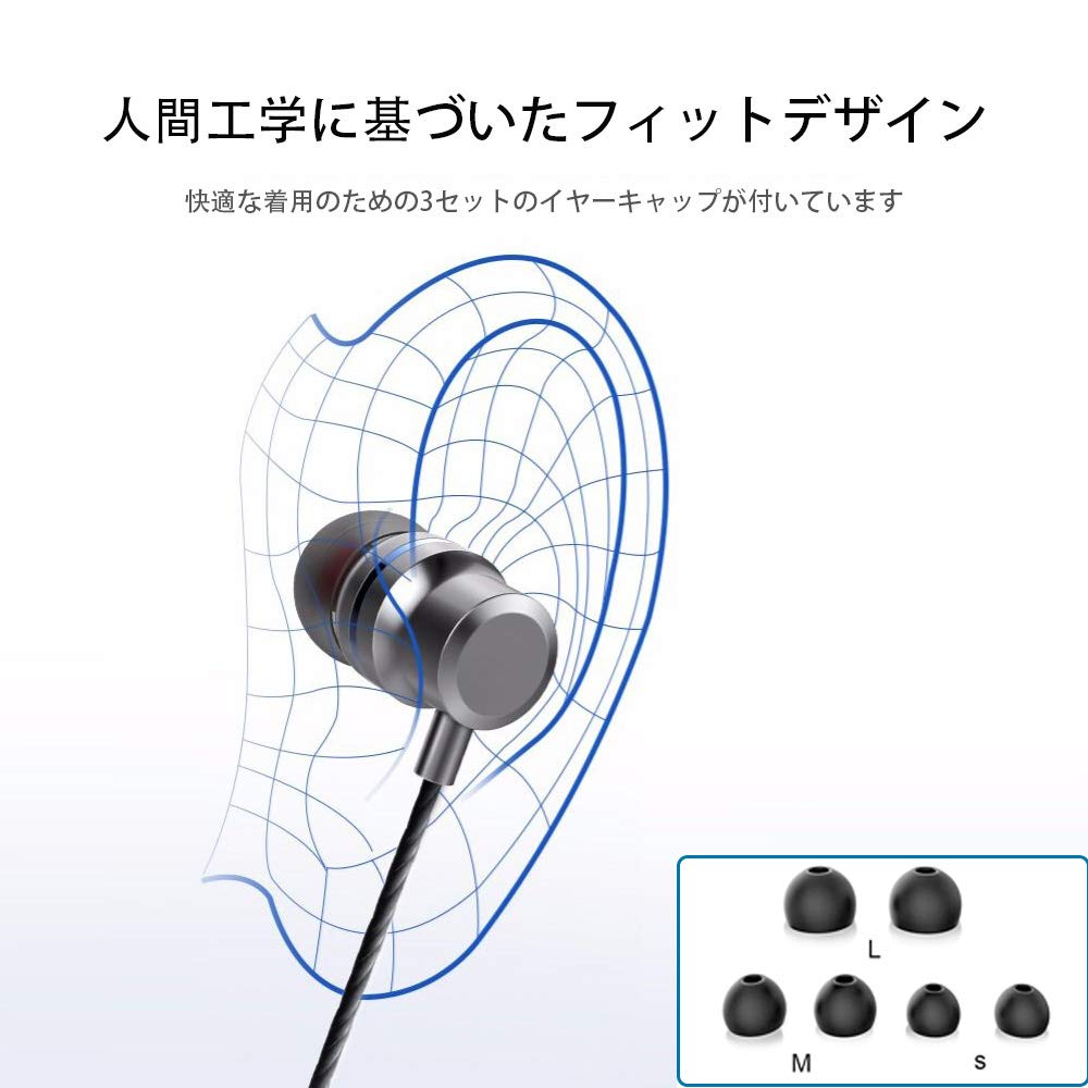 Samci Wired Earphones with Microphone and Remote Control Headphones Compact Sound Isolation Deep Bass Call Earphones Compatible with Samsung Huawei